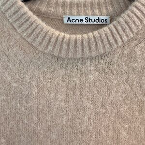 Acne contrast stitching sweater